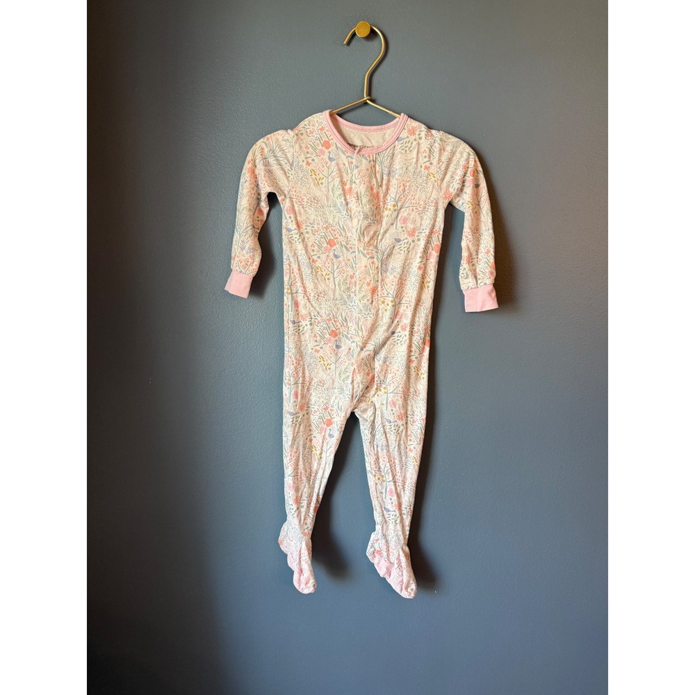 Magnetic Me Baby Girls Floral unicorn Woodland Footie Sleeper‎ Pink 9-12 Months